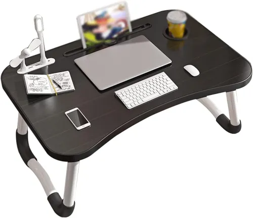 TABLE LAPTOP B20 PLIABLE EN BOIS + 4 PORTS USB
