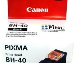TETE IMPRESSION BH-40 NOIRE IMPRIMANTE CANON PIXMA Séries G : G1420, G2420, G2430, G2460, G3420, G3430, G3460.