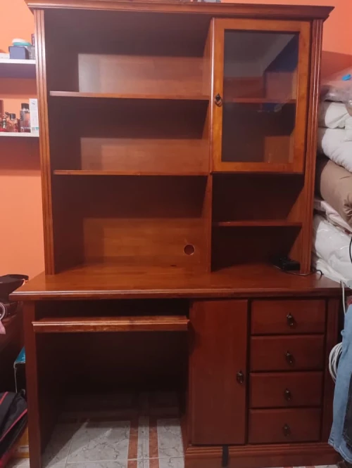 BUREAU EN BOIS MASSIF MALAISIEN 140cm*60cm*200cm