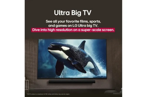 Télévision LG 50"  Smart TV LG UHD AI UA85 4K UHD  New 2025 50UA85006LA