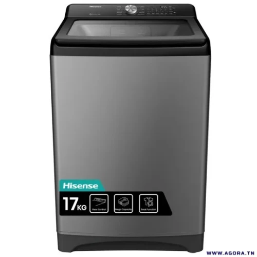 MACHINE À LAVER TOP HISENSE WT3T1723UT  17KG  SILVER
