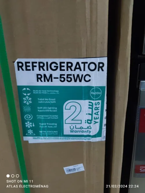 REFRIGERATEUR HISENSE COMBINE INOX RM-55WC