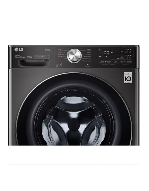 LG Machine a laver a chargement frontal l Lavante sechante l 12/8 KG l AIDD l TurboWash 360 l ThinQ