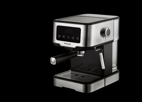 Machine à Café NARDI 2 en 1 Capsules et Café Moulu-Afficheur Tactile-20bar-1100W-Inox