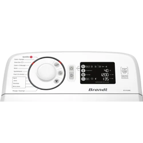 Lave-linge  brandt Ouverture dessus BT2702MQ - Blanc