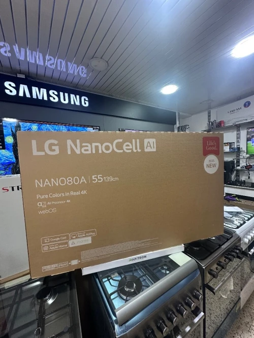Télévision LG 55"  NanoCell AI NANO80 4K Smart TV AI Magic remote HDR10 webOS25 2025 55NANO80A6A