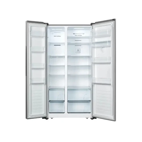 Réfrigérateur HISENSE Side by side  508 L  Distributeur d eau  Nofrost  Inox RC- 67WS