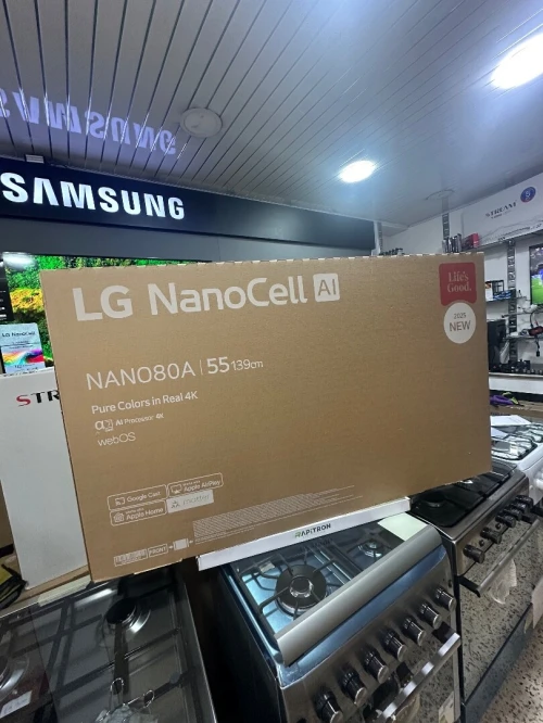 Télévision LG 55"  NanoCell AI NANO80 4K Smart TV AI Magic remote HDR10 webOS25 2025 55NANO80A6A