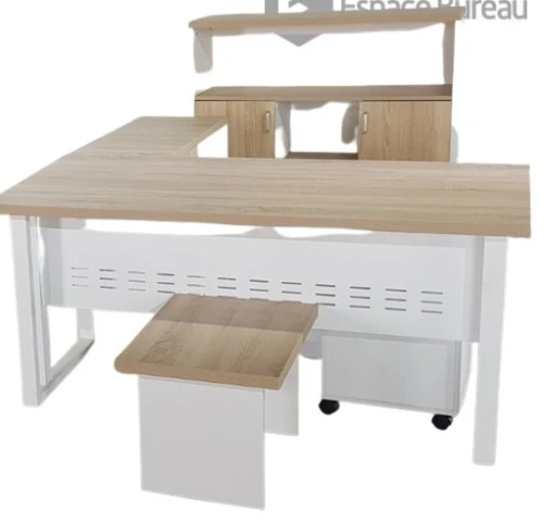 Bureau Avec  Pietement Metalique Eco-Claire 1M60