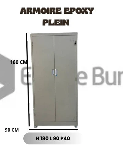 Armoire Bureau Métallique 2 Portes Epoxy