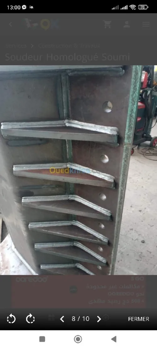 Soudeur semi automatique baguette charpentier fabrication montage 