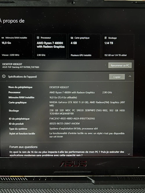 asus tuf gaming A17