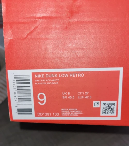 Nike dunk panda original 42,5