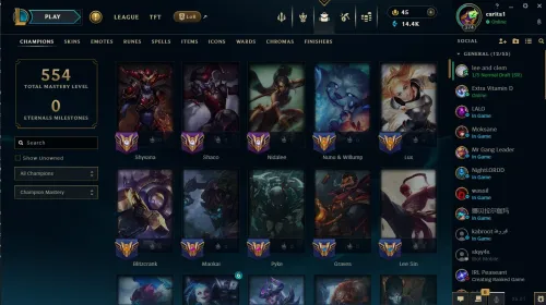compte league of legend