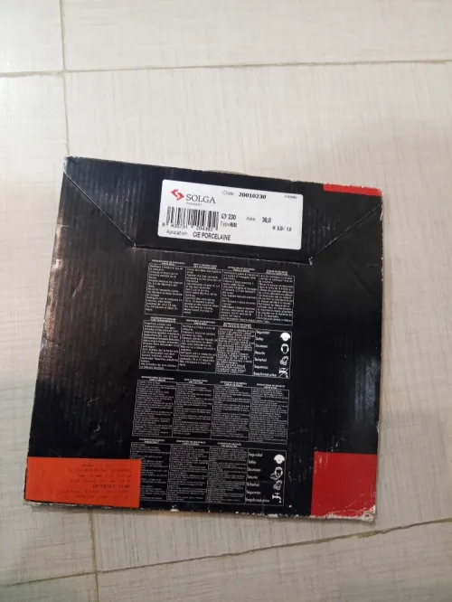 Disque à tronçonner 230 mm pour carrelage et pierre ceramique