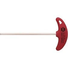 Clé à six pans HAFU avec poignée en T., 6cm, rouge 