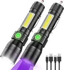 Lampe de poche UV rechargeable 3 en 1