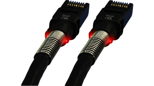 Cordons lumineux RJ45 U/FTP Cat.6A 10Gb