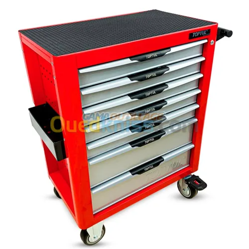 SERVANTE 07 TIROIRES 229PCS ROUGE TOPTUL