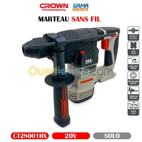 MARTEAU SOLO S/FIL 20V CROWN