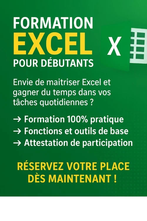 Formation Excel 365 (Debutants)
