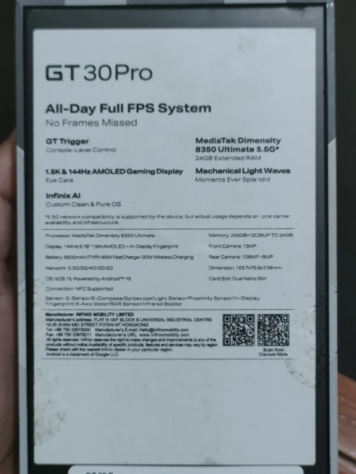Infinix GT 30 Pro