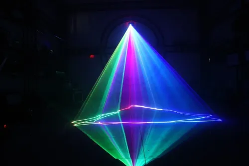 Projecteur laser RGB 500MW (Blanc)