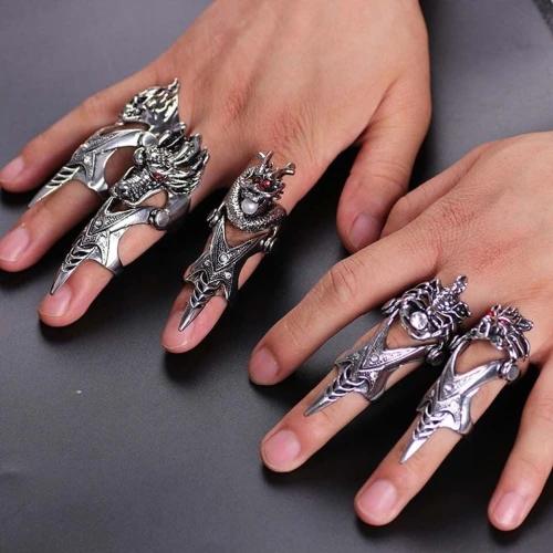 Bague dragon titanium 