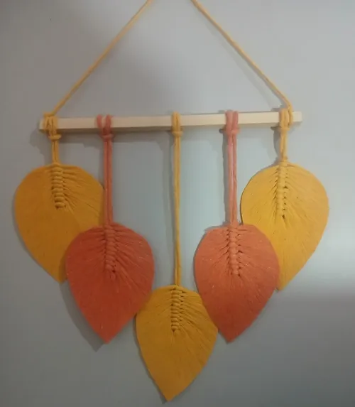 décoration en macramé 