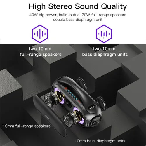 Baffle yesido ysw 19 speaker bluetooth 