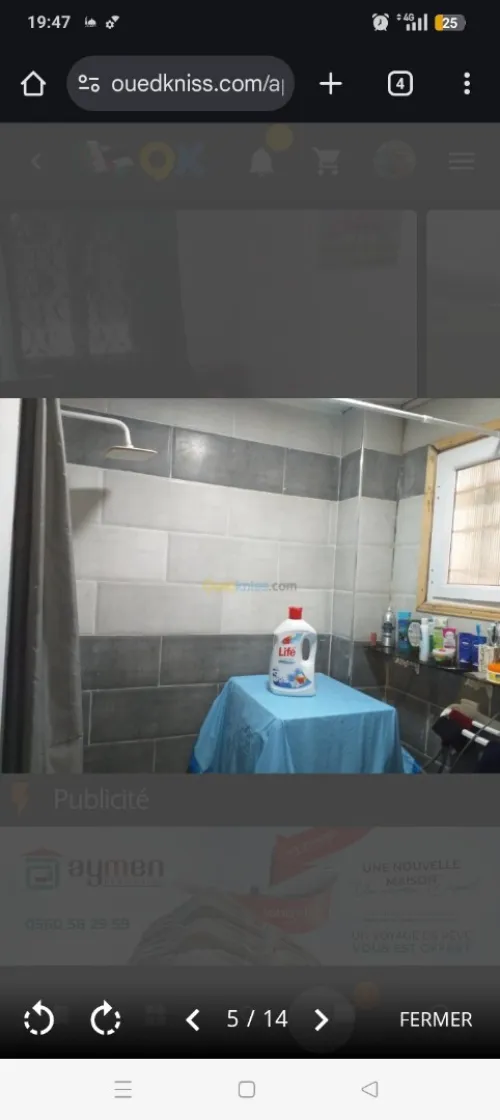 Location Appartement F2 Alger Tessala el merdja