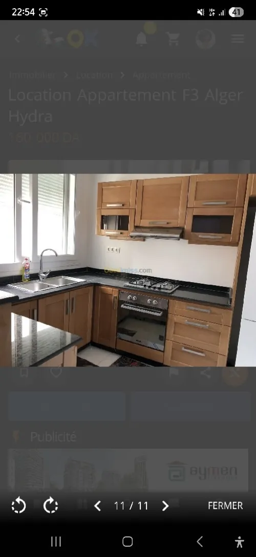 Location Appartement F2 Alger Hydra