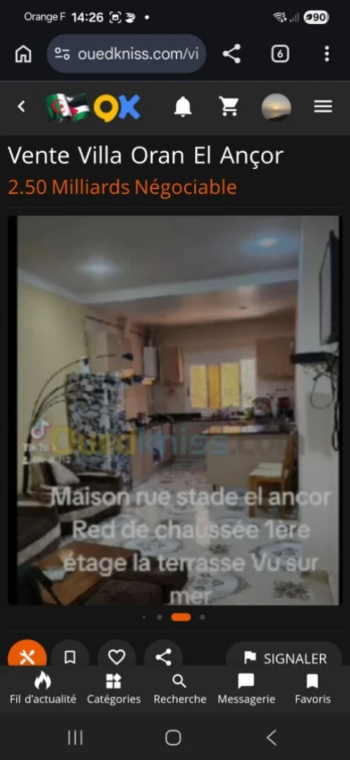 Vente Villa Oran El ançor