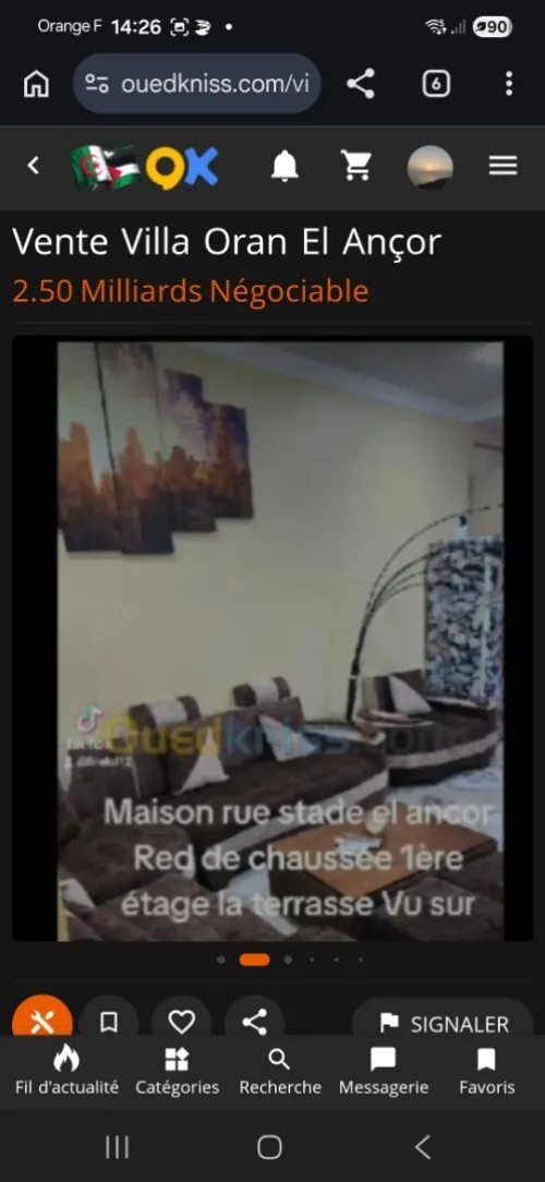 Vente Villa Oran El ançor