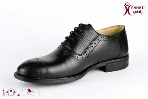 RAHATI Chaussure Orthopédique de Confort Derby 2 Classique "HDTHER14" حذاء طبي