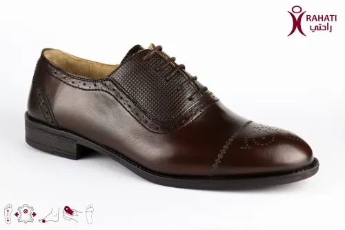 RAHATI Chaussure Orthopédique de Confort Derby 2 Classique "HDTHER15" حذاء طبي