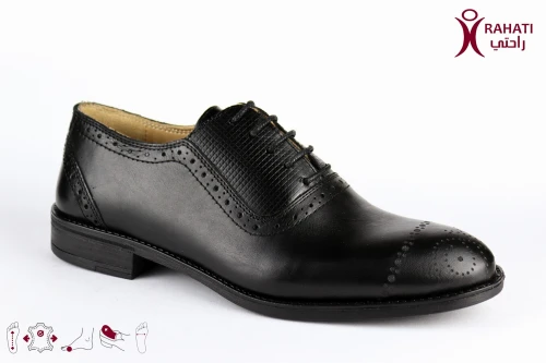 RAHATI Chaussure Orthopédique de Confort Derby 2 Classique "HDTHER14" حذاء طبي
