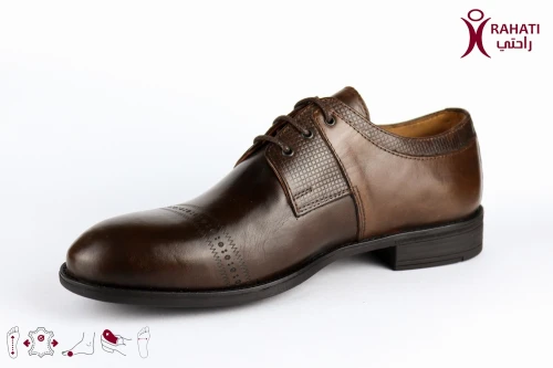 RAHATI Chaussure Orthopédique de Confort Derby 1 Classique "HDTHER12" حذاء طبي