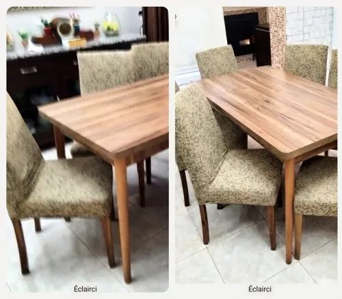 VENDS TABLE HÊTRE 140X80 AVEC 6 CHAISES TLEMCEN