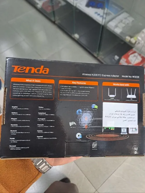 CARTE WIFI PCI EXPRESS TENDA W322E N300 2 ANTENNES