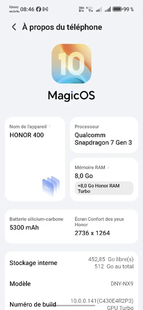 honor 400