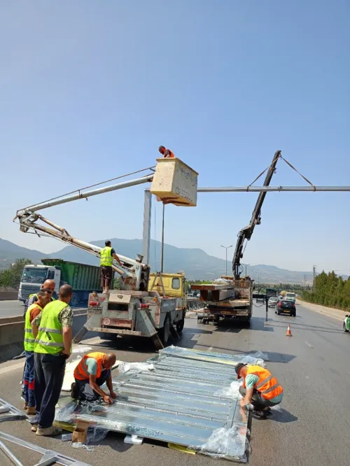 Travaux de signalisation horizontale et verticale traçage et marquag des routee du route