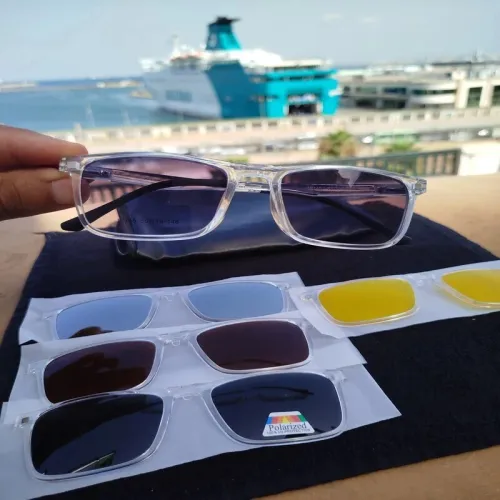 Lunette 6 en 1 (Optique + Solaire) نظارات متعددة العدسات 6 في 1