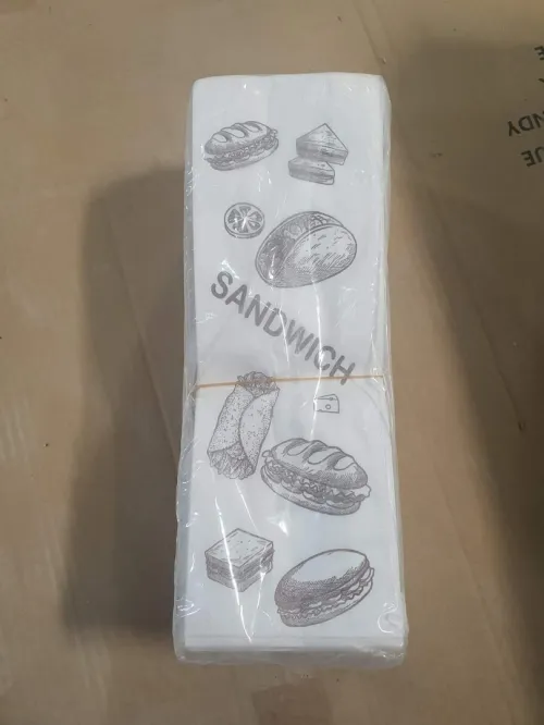Sac en papier kraft  vergie (sac croissant-sandwich-burger-pain-pharmacie)