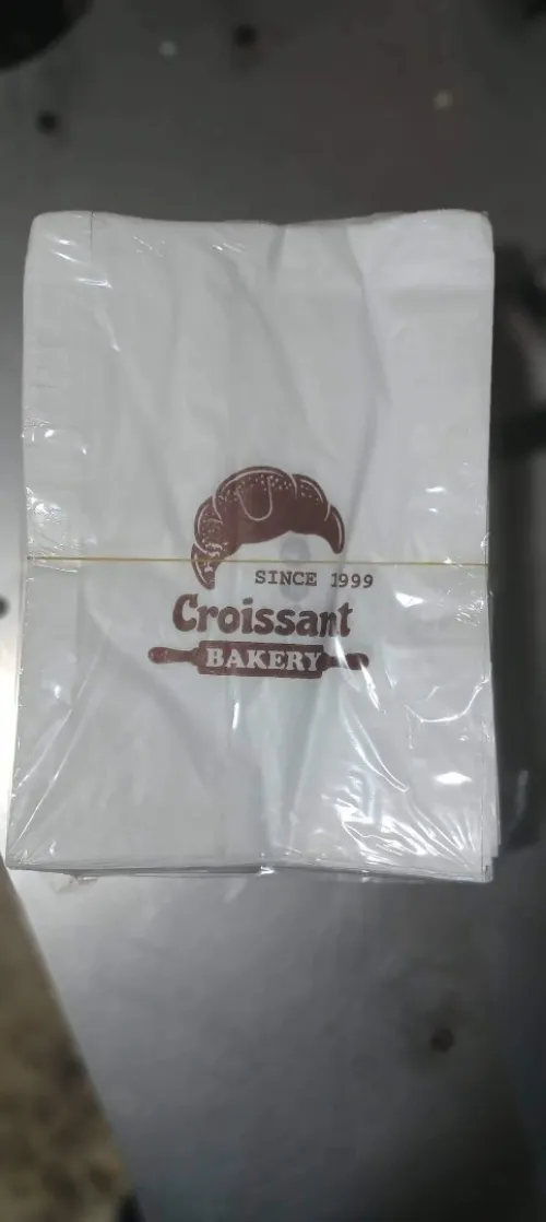 Sac en papier kraft  vergie (sac croissant-sandwich-burger-pain-pharmacie)