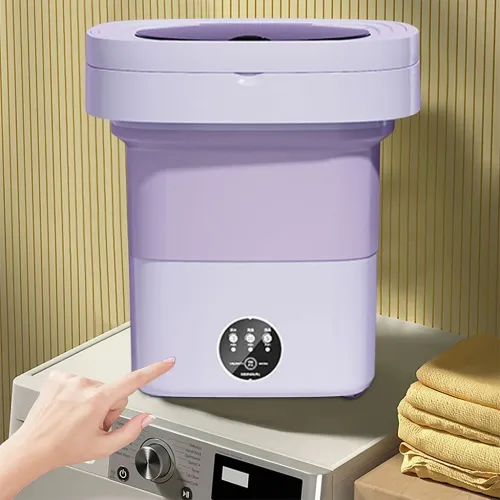 Mini Machine à Laver Pliable et Portable 3 Modes avec Fonction Déshydratation غسالة ملابس محمولة