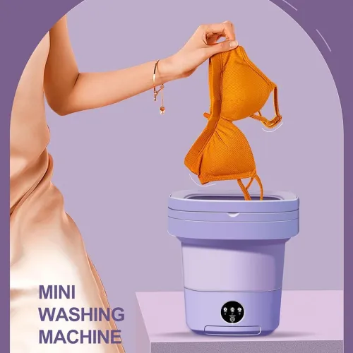 Mini Machine à Laver Pliable et Portable 3 Modes avec Fonction Déshydratation غسالة ملابس محمولة