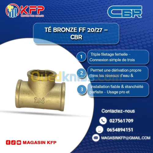 Té Bronze FF 20/27 CBR