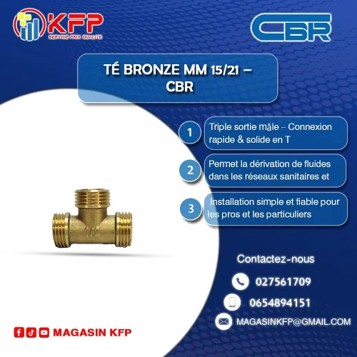 Té Bronze MM 15/21 CBR