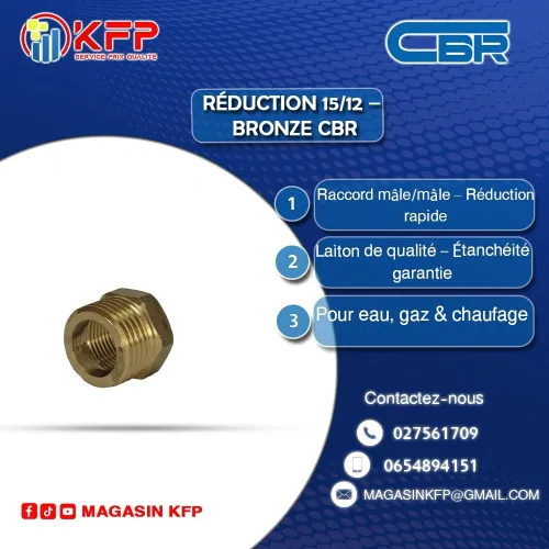 RÉDUCTION BRONZE 15/12  DISTRIBUTEUR OFFICIEL